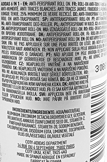 Adidas 6 In 1 Roll On 50ml