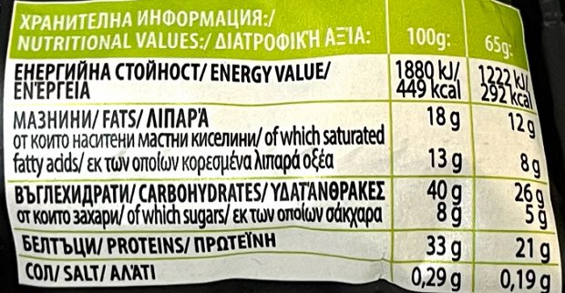 Lab Nutrition High Protein Bar Crunch Dubai With Collagen No Added Sugar 65g