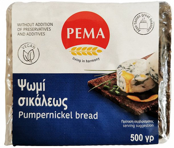 Pema Pumpernickel Bread 500g