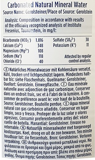 Gerolsteiner Ανθρακούχο Νερό 1500ml