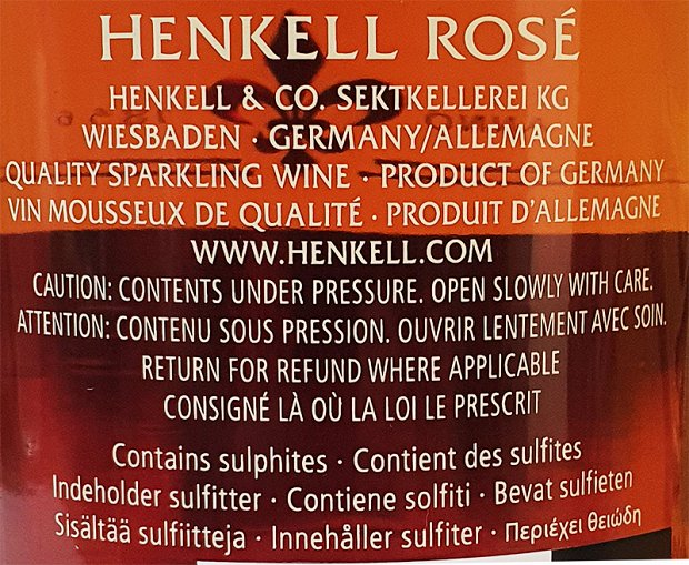 Henkell Rose Dry Sec 750ml