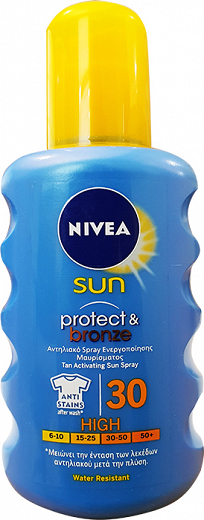 Nivea Sun Protect & Bronze Spray 30 Spf 200ml