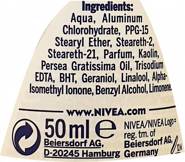 Nivea Deodorant Talc Sensation Roll On 50ml