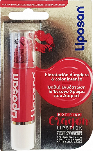 Liposan Hot Pink Crayon Lipstick Balm 3g