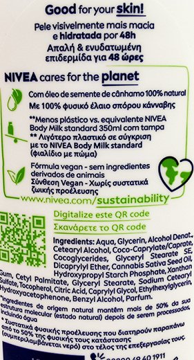 Nivea Naturally Good Φυσικό Έλαιο Σπόρου Κάνναβης Λοσιόν Σώματος 350ml