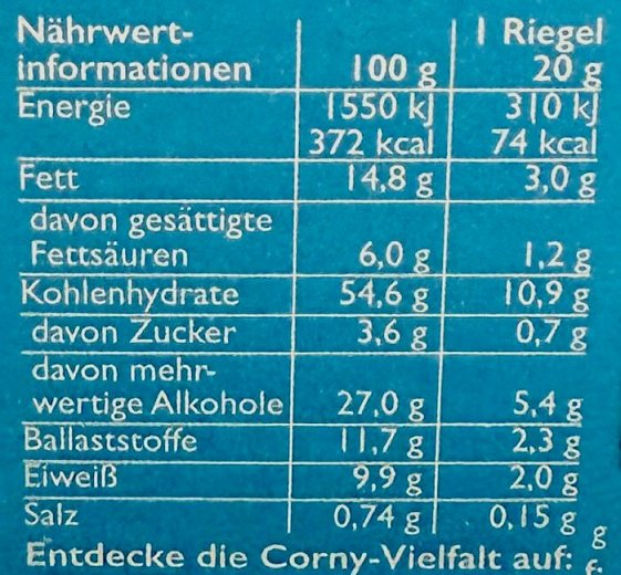 Corny Peanut Chocolate Cereal Bars 6Τεμ