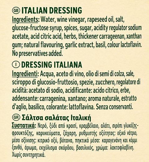 Kuhne Italian Dressing 250ml