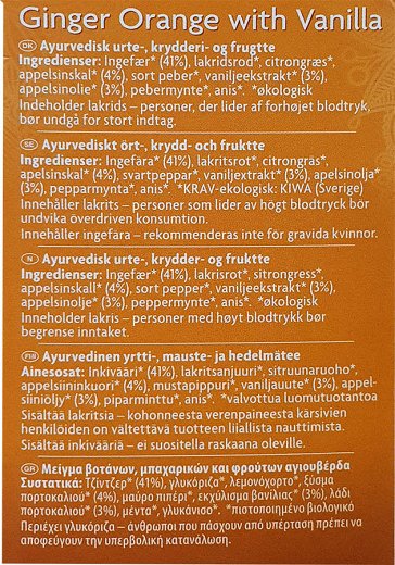 Yogi Tea Organic Ginger Orange With Vanilla 17Τεμ