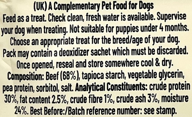 Pawsley & Co Good Boy Tender Beef Strips 90g