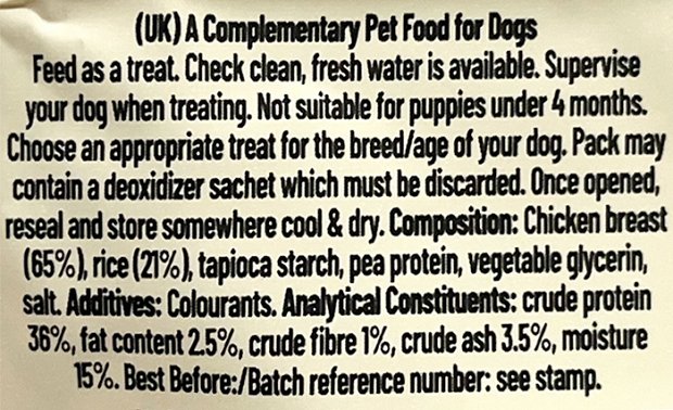 Pawsley & Co Good Boy Chewy Chicken With Rice Bones 100g