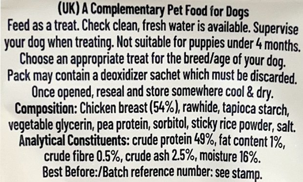 Pawsley & Co Good Boy Chewy Chicken Dumbbells 100g