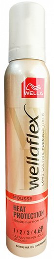 Wellaflex Mousse Heat Protection Ultra Strong Hold 200ml
