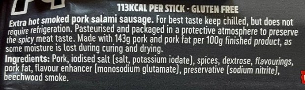 Peperami Protein Kick Firestick Smoked Pork Salami 22,5g