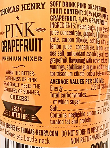 Thomas Henry Pink Grapefruit 200ml