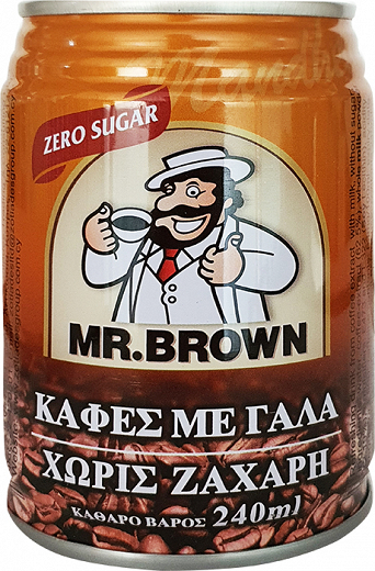 Mr Brown Με Γάλα Χωρίς Ζάχαρη 250ml