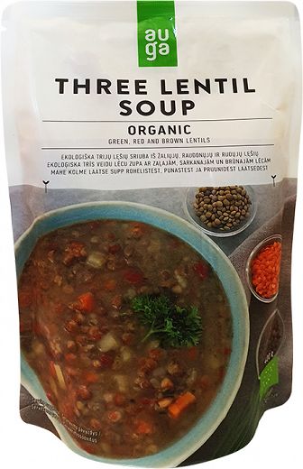 Auga Organic Three Lentil Soup 400g