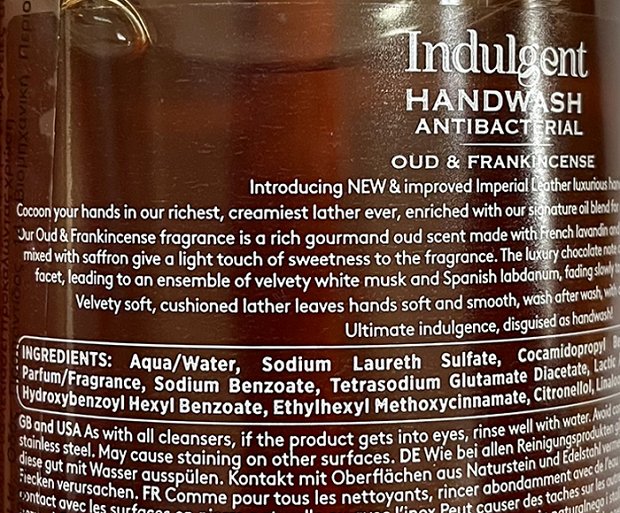Imperial Leather Indulgent Oud & Frankincense Hand Wash 500ml