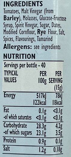 Hp The Original Brown Sauce 600g