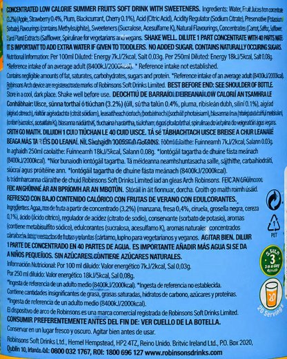 Robinsons Σιρόπι Πορτοκάλι Με Γλυκαντικά 1L