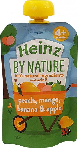 Heinz By Nature Ροδάκινο Μάνγκο Μπανάνα & Μήλο 100g