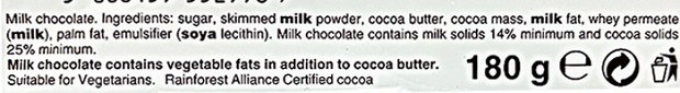 Galaxy Smooth Milk 180g