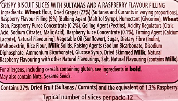 Go Ahead Fruit Slices Raspberry 174g
