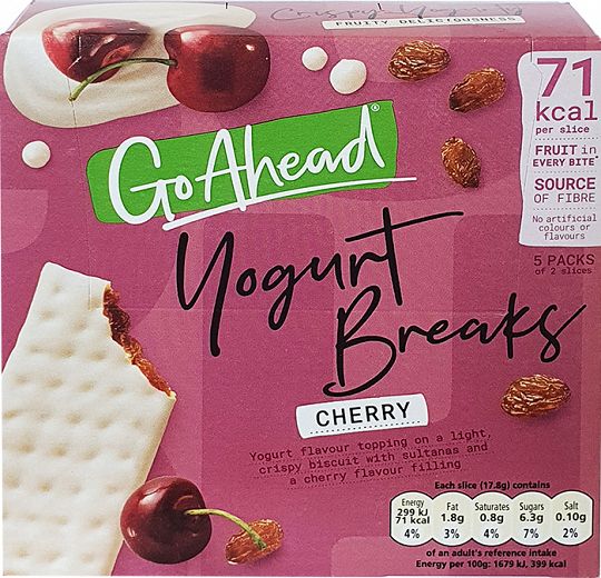 Go Ahead Yogurt Breaks Κεράσι 178g