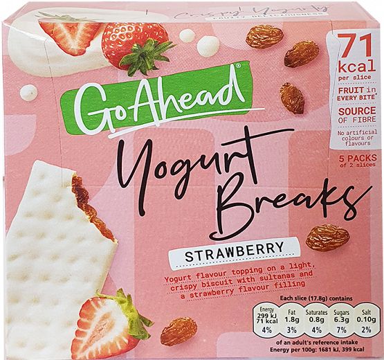 Go Ahead Yogurt Breaks Strawberry 178g