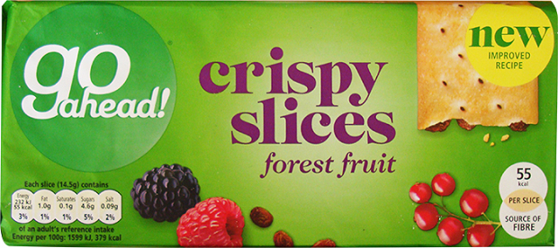 Go Ahead Crispy Slices Φρούτα Δάσους 218g