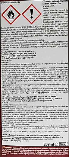 Glade Apple Cosy Cider Automotic Spray Kit 1Pc