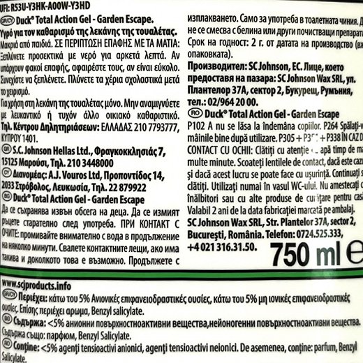 Duck Total Action Gel Garden Escape 750ml