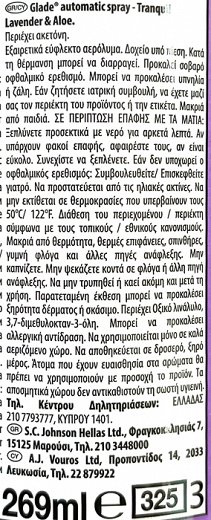 Glade Tranquil Lavender & Aloe Ανταλλακτικό 269ml
