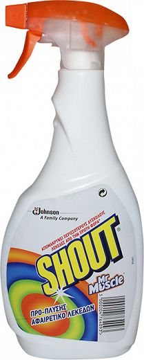 Mr Muscle Shout Pre Wash Stain Remover Spray 500ml