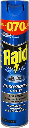 Raid For Mosquito & Flies 300ml