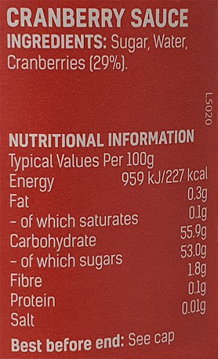 Duerrs Cranberry Sauce 200g
