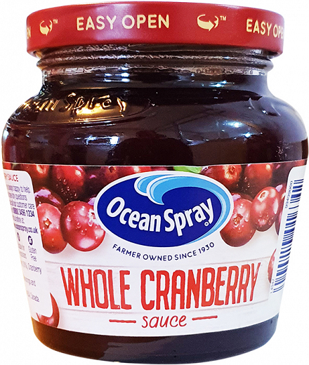 Ocean Spray Whole Cranberry Sauce Gluten Free 250g