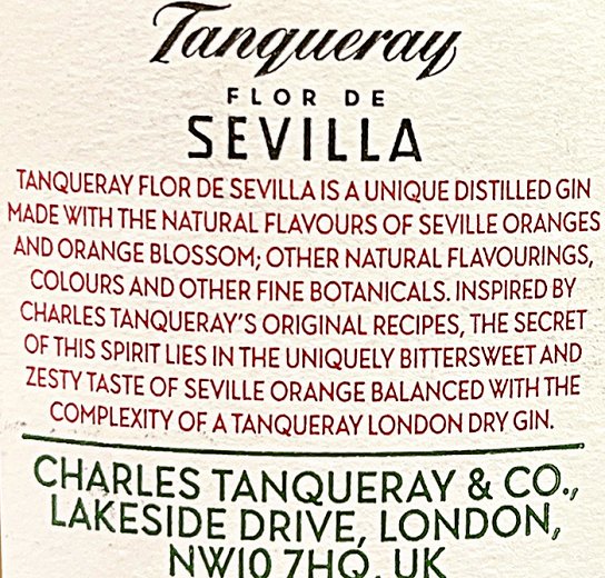 Tanqueray Flor De Sevilla Distilled Gin 700ml