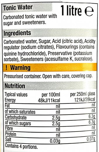 Morrisons Tonic Water 1L