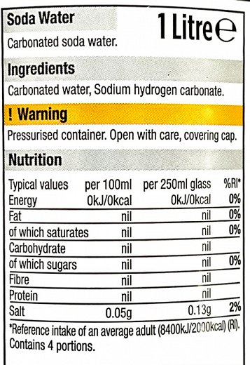 Morrisons Soda Water 1L