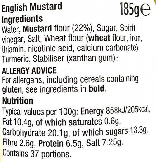 Morrisons English Mustard 185g