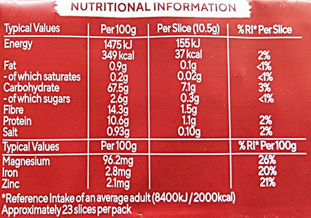 Ryvita Dark Rye Crispbread 250g