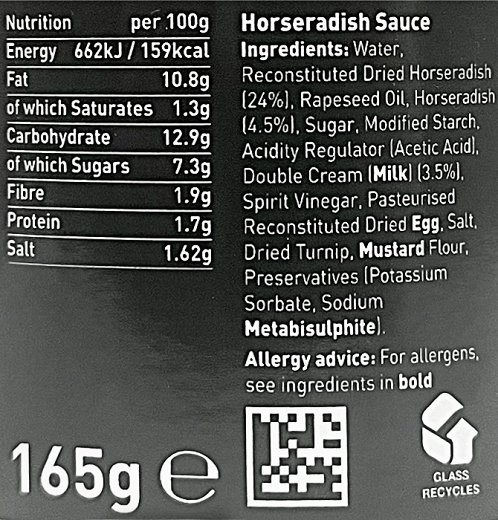 Lion Horseradish Sauce 165g