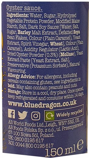 Blue Dragon Oyster Sauce 150ml