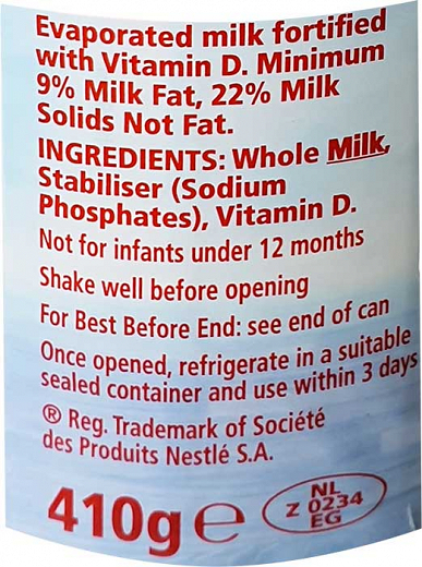 Nestle Carnation Γάλα Εβαπορέ 410g
