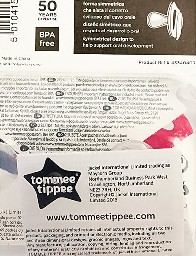 Tommee Tippee Fun Style Orthodontic Πιπίλα 18-36 M 2Τεμ