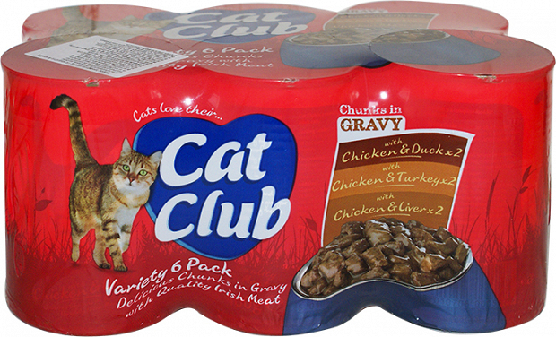 Cat Club Chicken Chunks In Gravy 6Χ400g