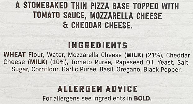 Goodfellas Stonebaked Thin Pizza Μαργαρίτα 1Τεμ 345g
