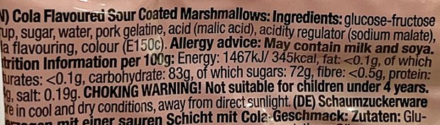 Juicy Drop Cola Mallows 100g
