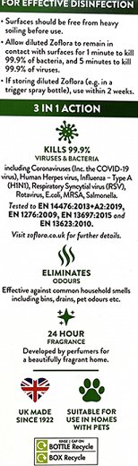 Zoflora Linen Fresh Disinfectant Liquid 250ml