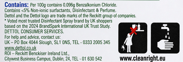 Dettol Antibacterial Surface Cleanser Spray 500ml